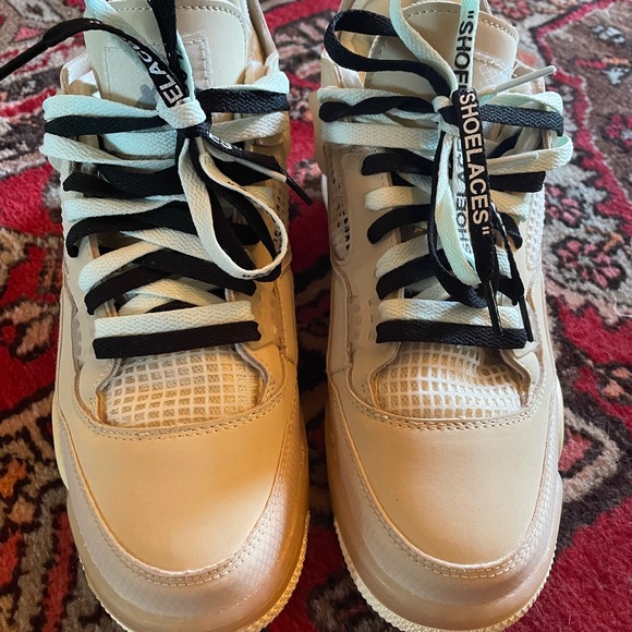 Nike Jordan 4 Retro Off-white Sail women’s 12.5 - Picture 4 of 11